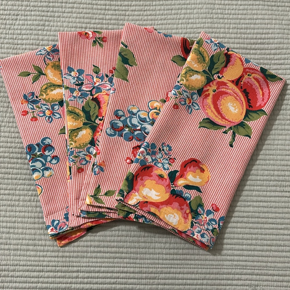 April Cornell Cloth Napkins (4)